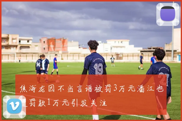 焦海龙因不当言语被罚3万元潘江也遭罚款1万元引发关注